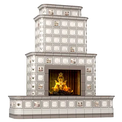 Изразцовый камин.Tiled stove