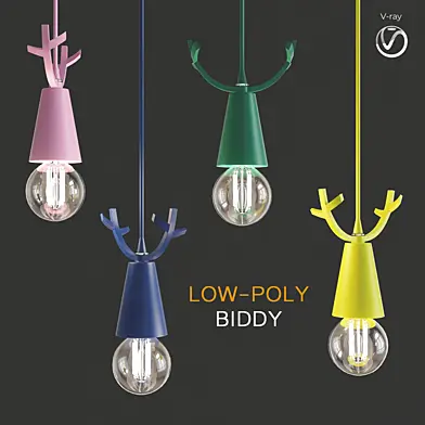 Scandlight Biddy Chandelier (low poly)