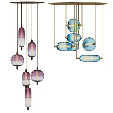 se-collections Moirai Vertical Drop Chandelier