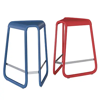Desalto MYG Bar Stools Rosso/Denim