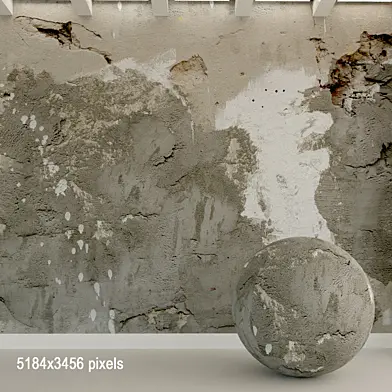 Бетонная стена. Старый бетон. 113