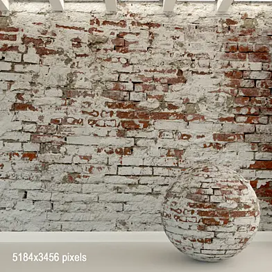 Кирпичная стена. Старый кирпич. 94
