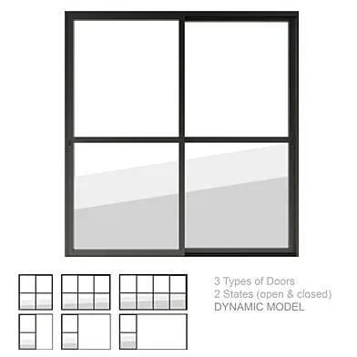 Dynamic Sliding Doors Set 03