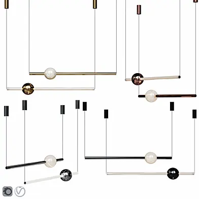 Lee Broom ORION GLOBE LIGHT Set Gold/Chrome/Copper/Black