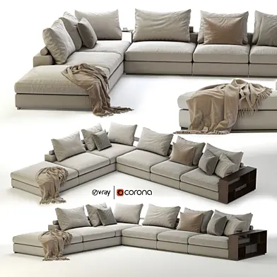 Flexform Groundpiece Sectional Sofa