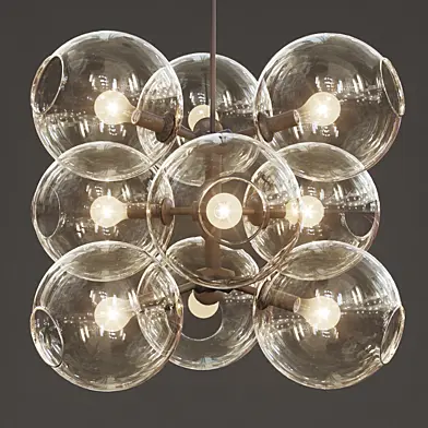 Lindsey Adelman - 9 globe bubbles chandelier