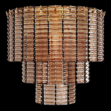 Restoration Hardware SIRENE SCONCE Brass Smoke Glass