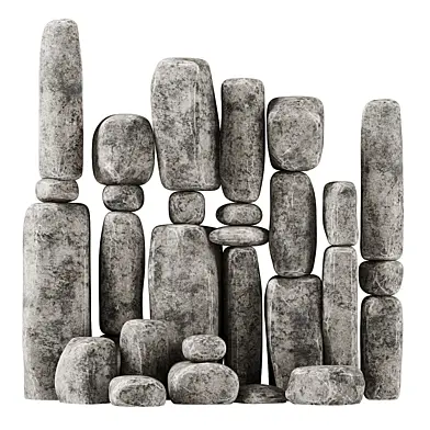 Stone rock block / Каменные скальные блоки