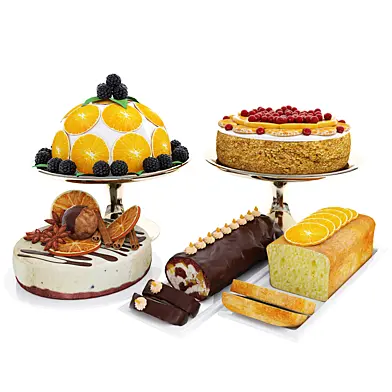 Orange cake collection 5