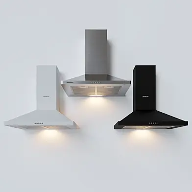 Купольная вытяжка RCH 26250 BLACK WHITE CHROME
