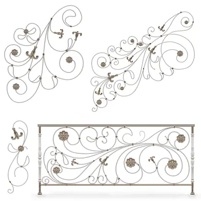 Patterned fence And Railing