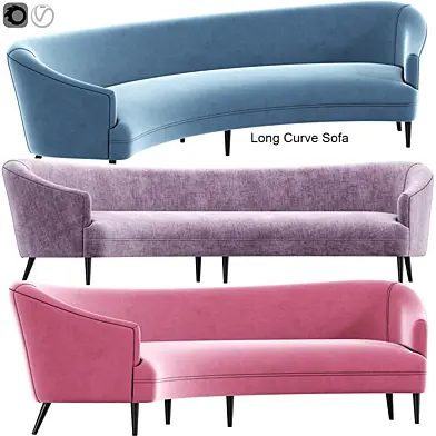 Long Curve Sofa 02