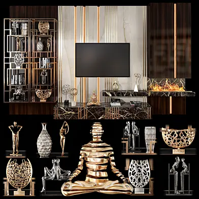 TV Wall Units set 02