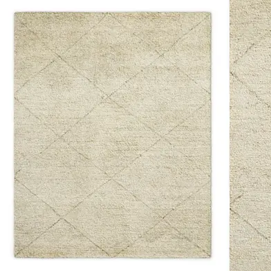 Iman Moroccan Grand Diamond Hand-Knotted Wool Rug RH