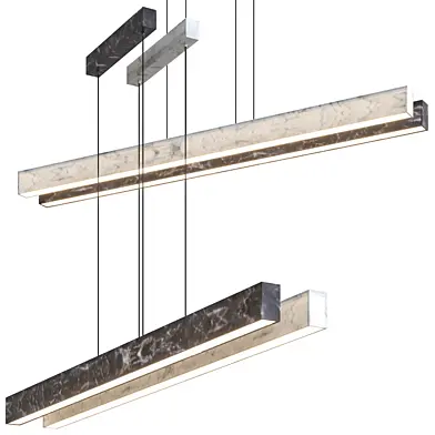 Light Beam by Inarchi LED Carrara Marble Pendant Lamp