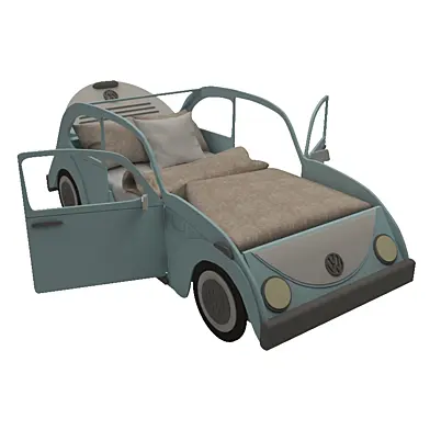 Детская кроватка-машинка "volkswagen"