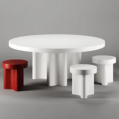 AZO dining table and stools