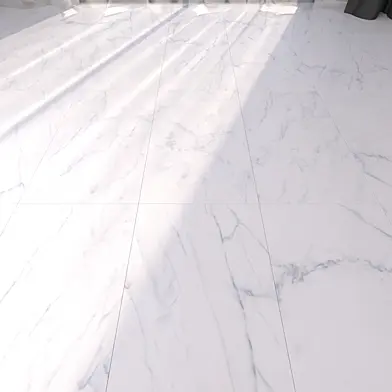 Marble Floor Classic Carrara White Set 2