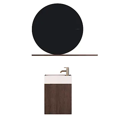 Inbani Facett with Round Mirror