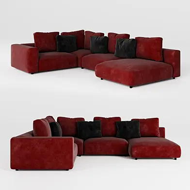 Relax sofa P-shaped