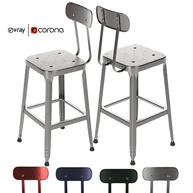 Schoolhouse Backed Utility Stool 26
