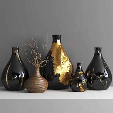 set1259- golden vases2