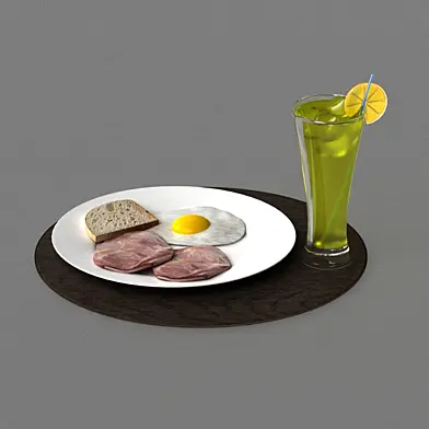 Breakfast Egg ana Juice