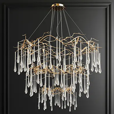 John Richard Branched Crystal Chandelier