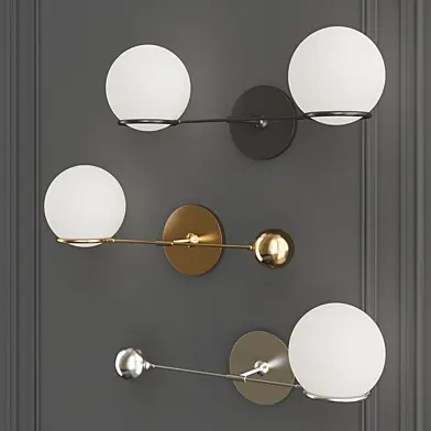 O&G Contrapesso LED Double Sconce