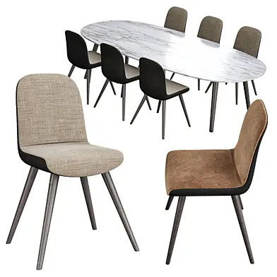 Poliform table and chair