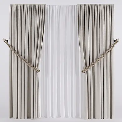 CURTAIN WHITH ROPE