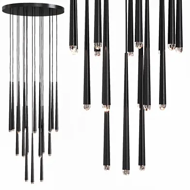 Restoration Hardware AQUITAINE ROUND CHANDELIER 30 Black