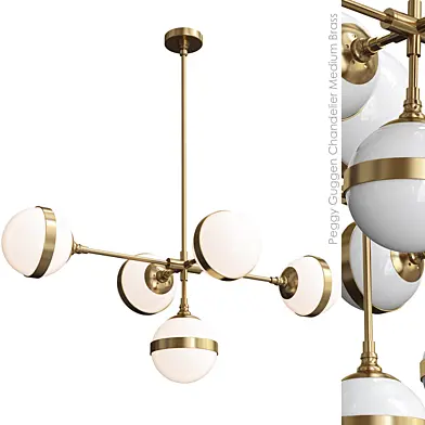 Peggy Guggen Chandelier Medium Brass
