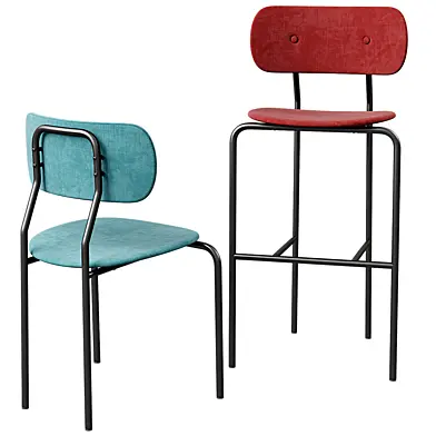 GUBI Coco Dining Chair & Bar Chair 2-in-1