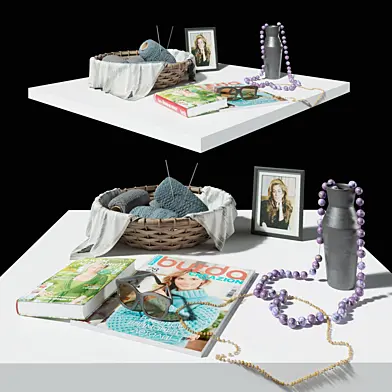 Decorative knitting set