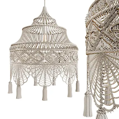 Macrame Chandelier 3