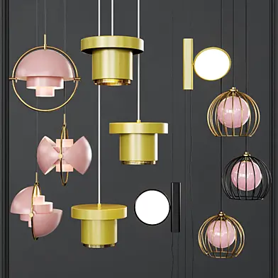 Pendant lights set 020