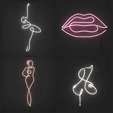 Neon light. Set 3