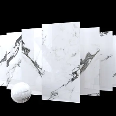 Marble Set Panda White Set 2