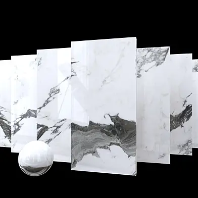 Marble Set Panda White Set 1