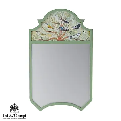 Зеркало Chinoiserie Style Reverse Painted Trumeau Mirror by ErinLaneEstate "Loft concept"