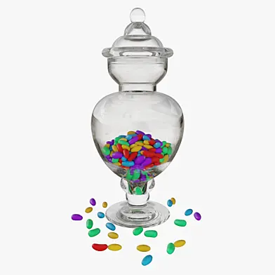 Jar with jelly beans 03