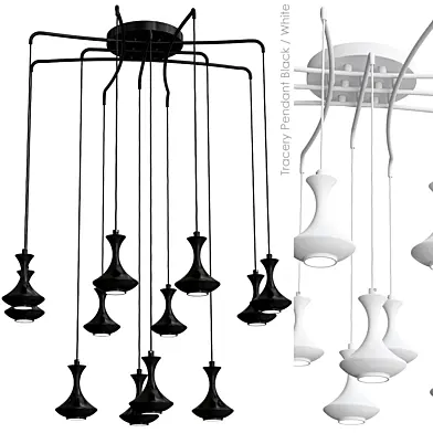Tracery Pendant Black / White