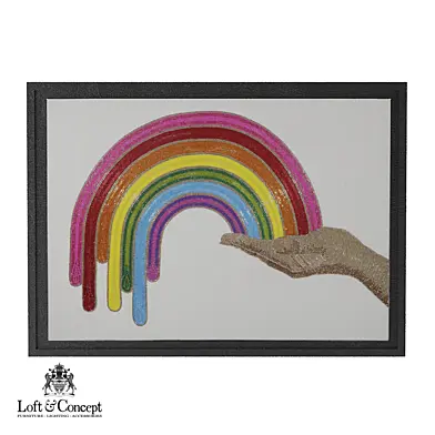 Панно Jonathan Adler RAINBOW BEADED WALL ART