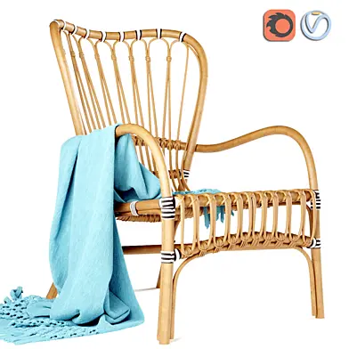 Home Republic Bahama Rattan Chair 1 Seater Honey Frankie