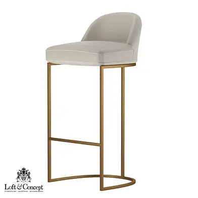 Барный стул Barrel Back Counter Stool Milk "Loft concept"