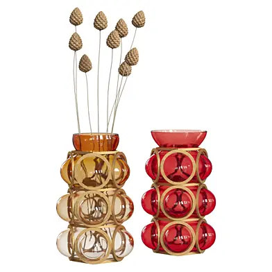 Blown glass vase