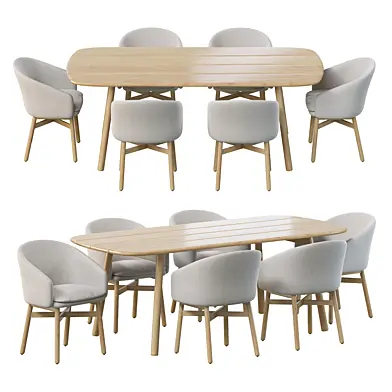 Mbrace Armchair by Dedon and Mbrace Dining Table