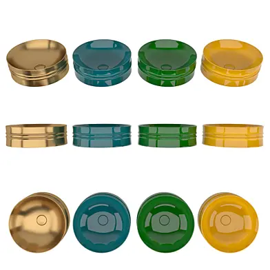 Bowl Sinks - Washbasins Gold Amber Emerald Blue