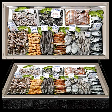 Витрина с морепродуктами 3